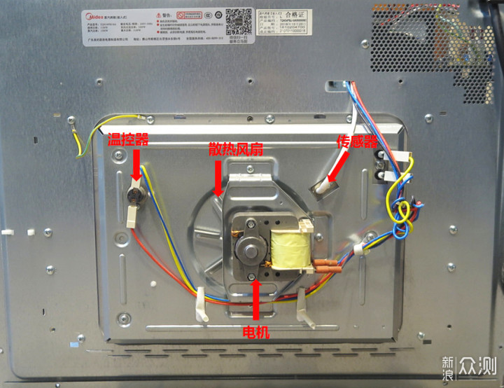 美的嵌入式蒸烤箱一体机TQN34FBJ-SA拆机详解_新浪众测