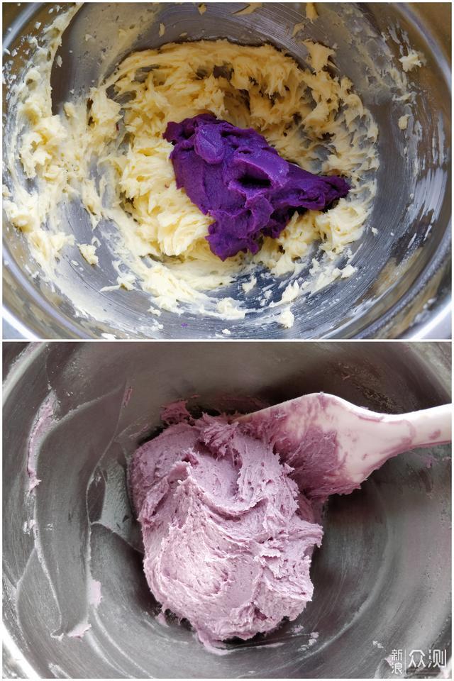 紫薯吃出新花样，香酥可口，紫薯花生曲奇_新浪众测