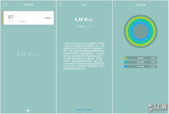 新房入住好帮手 LIFAair LA500智能空气净化器_新浪众测