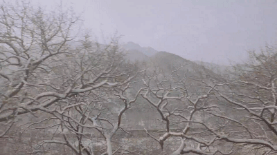 爱上北京的初雪，坐着火车追延庆瑞雪_新浪众测
