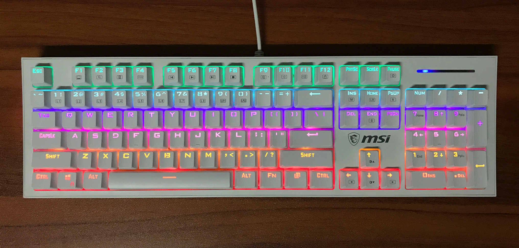 【618爆款新品】msi微星gk50z机械键盘体验