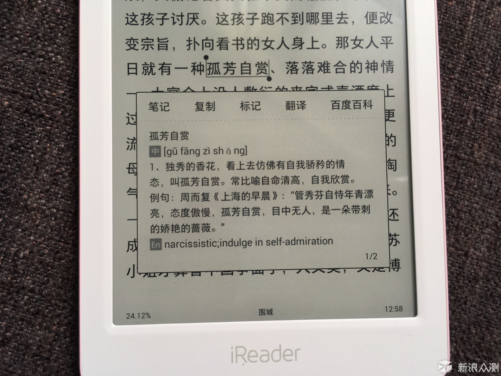 只能看电子书的iReader Light_新浪众测