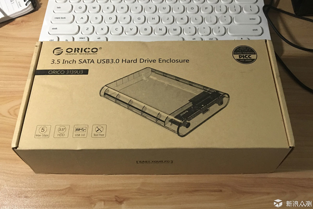 为了废物利用：小评ORICO 3.5寸全透硬盘盒_新浪众测