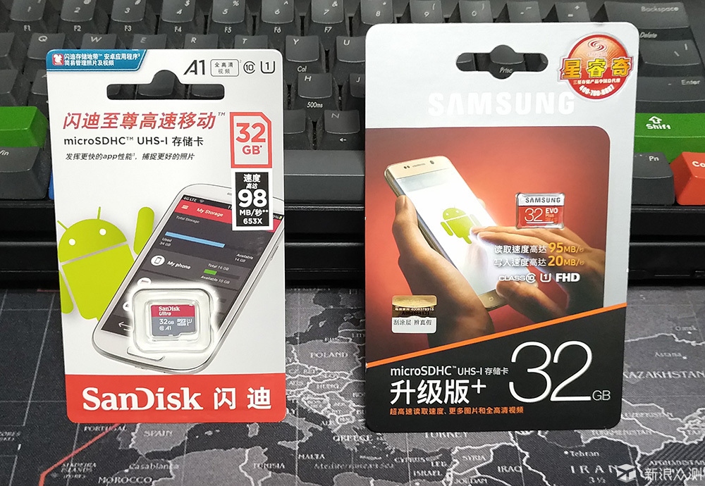 帮你选择32GB级别TF卡，Sandisk VS Samsung_新浪众测