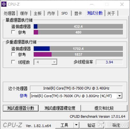 I5-7500小钢炮和刚出的第八代处理器相差多少_新浪众测