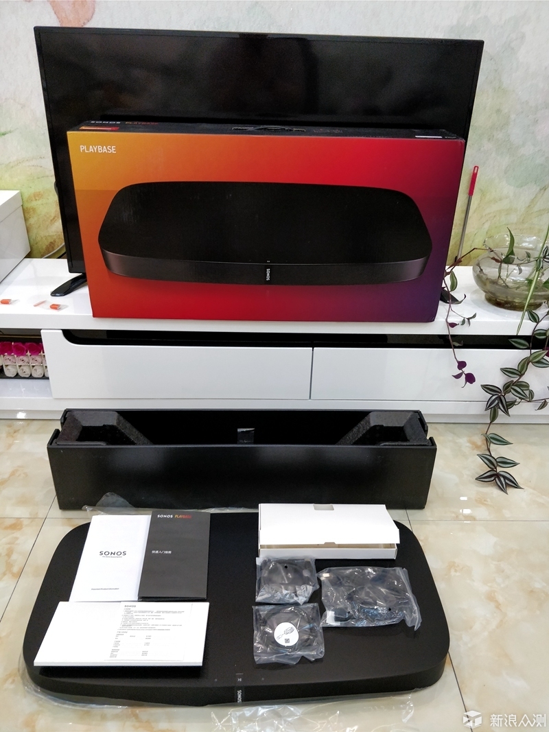 家庭影院无线HIFI， 一台Sonos PLAYBASE实现_新浪众测