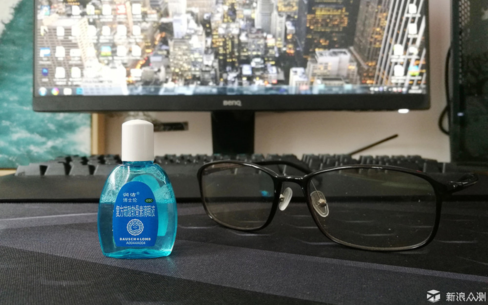 自带防蓝光眼镜，真是办公好助手：明基GW2480_新浪众测
