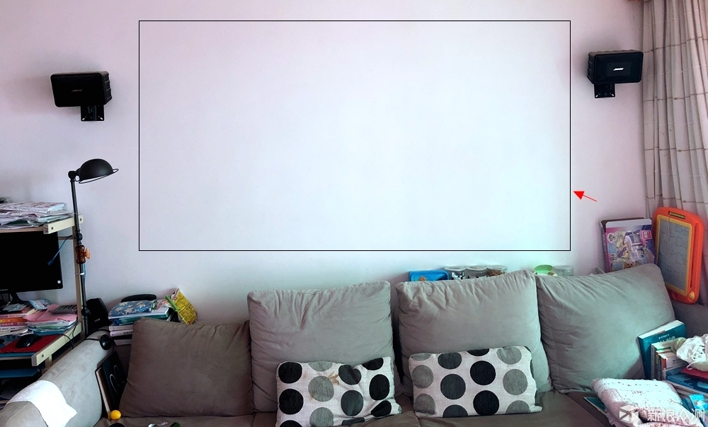 白墙+极米H2是怎样的巨屏观影体验？了解下_新浪众测
