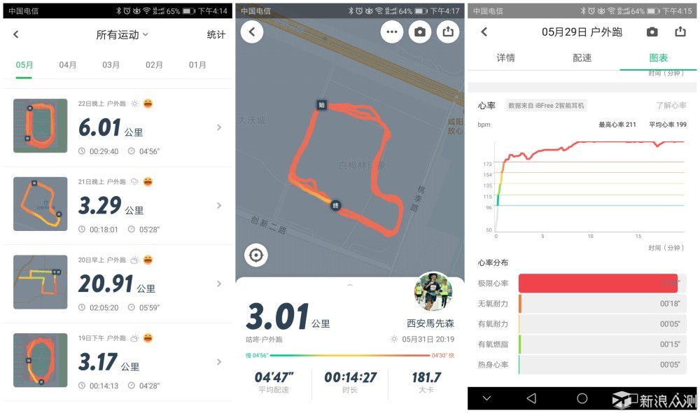跑步黑科技 咕咚×1MORE智能蓝牙运动耳机测评_新浪众测