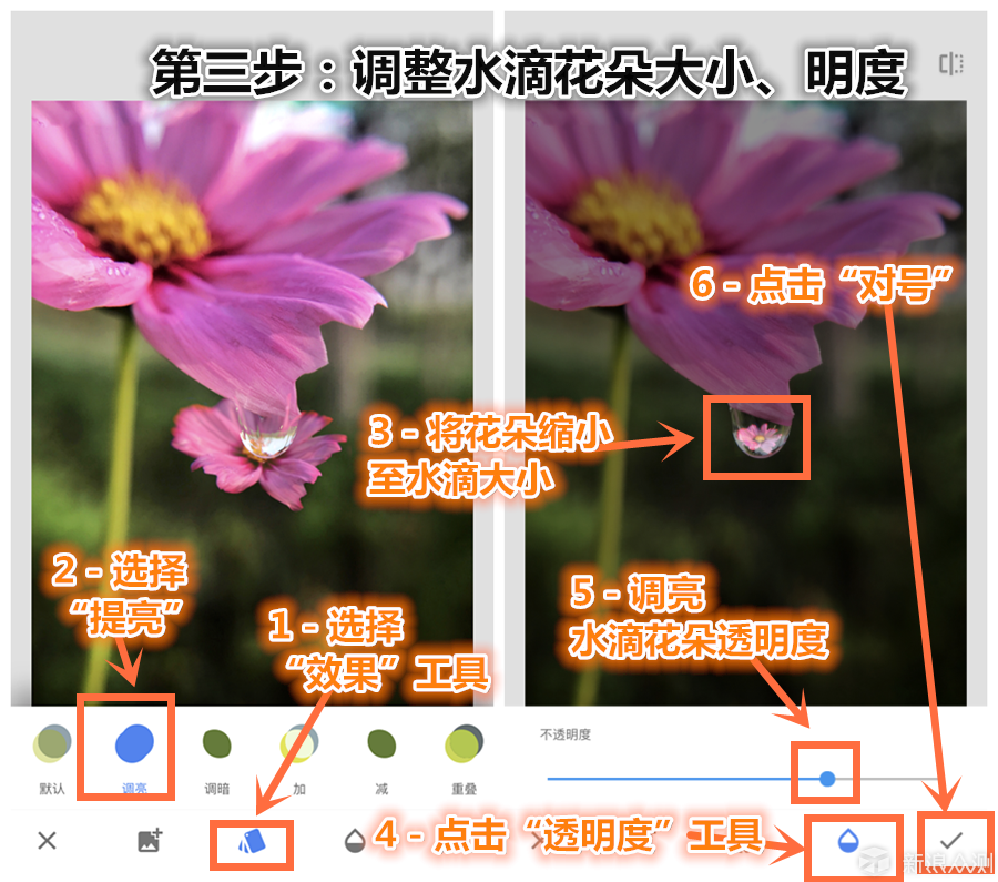 手机拍摄、制作“水滴画中画”特效｜一招搞定_新浪众测