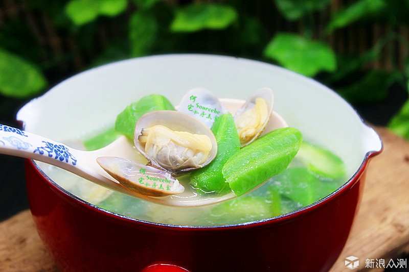 夏天最的丝瓜花蛤汤，10块钱就能煮一大锅_新浪众测