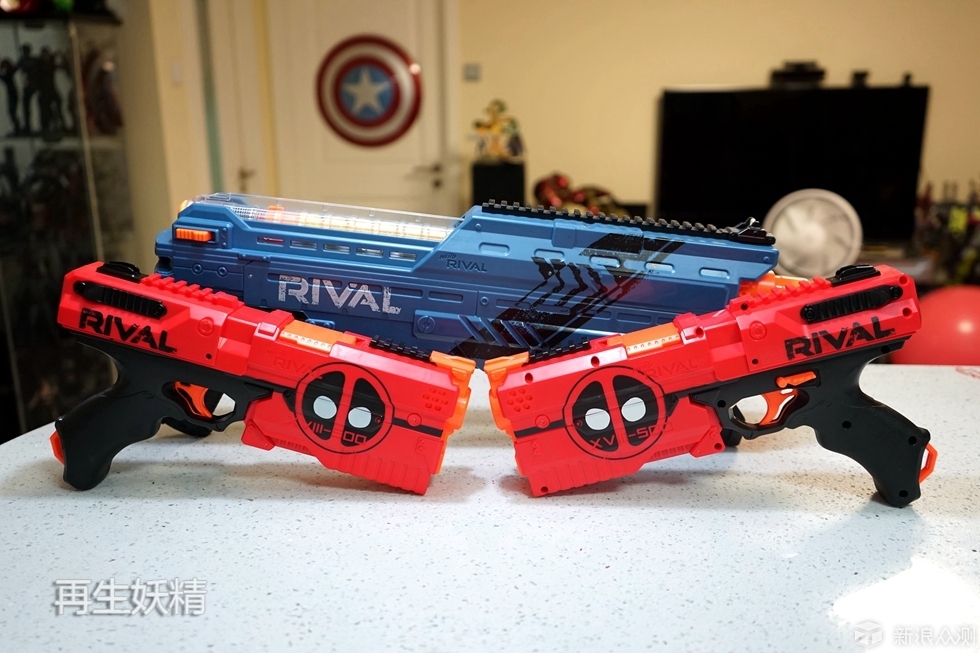 孩之宝 NERF RIVAL 死侍 双枪 开箱、试玩_新浪众测