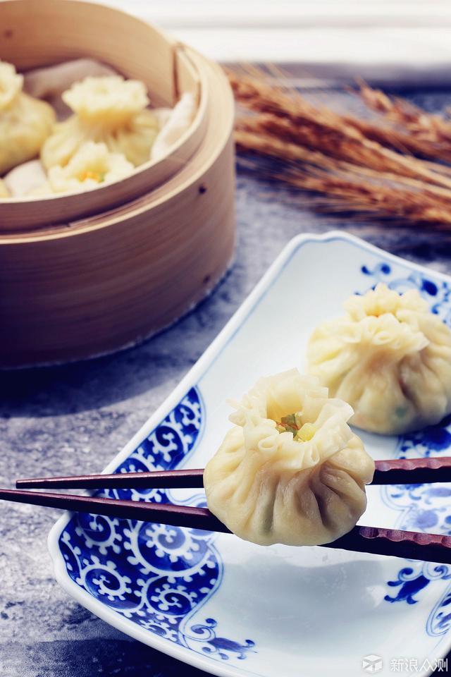 三种蒸制美食：水晶虾饺、素烧麦、猪头蒸包_新浪众测