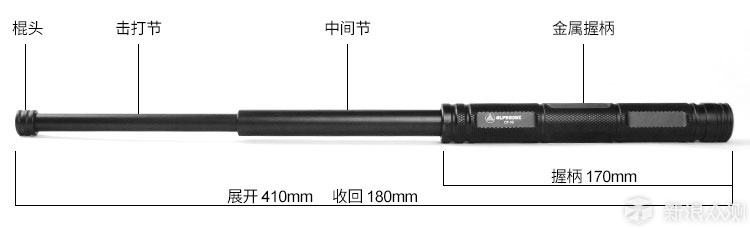 Alphaone CP-16A，女士也可防身的便携型甩棍_新浪众测