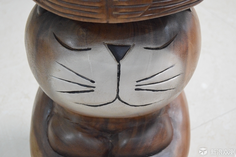 分享一款奇葩物 创意木雕实木猫櫈_新浪众测