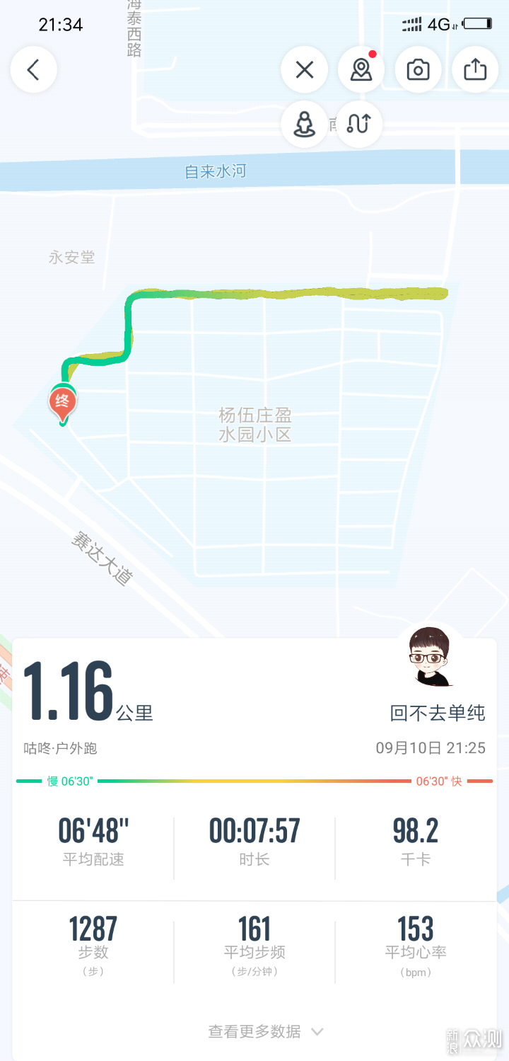 咕咚跑步截图轨迹图片