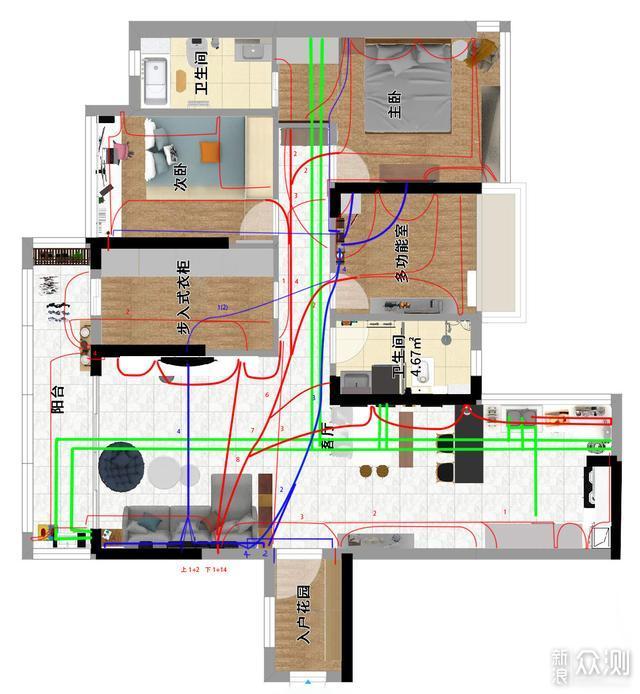 教你如何搞定无主灯光、开关插座、水电布局_新浪众测