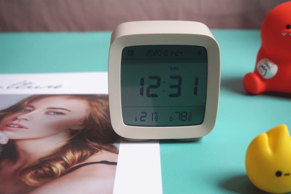 可入米家的青萍新品闹钟，Ta也是个温湿监测器_新浪众测