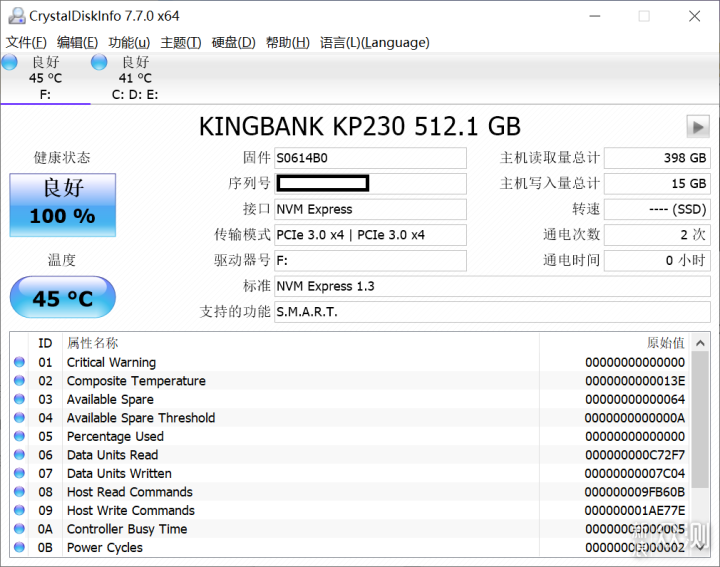 性价比超高 - 金百达 KP230 M.2 SSD_新浪众测