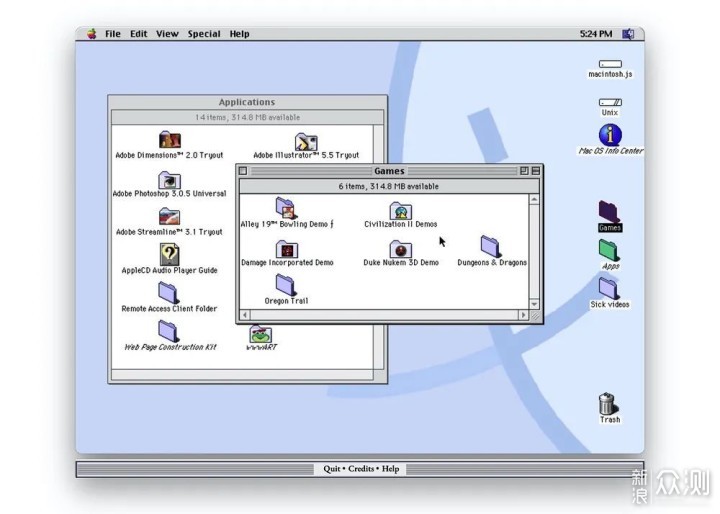 二十多年前的macOS是啥样？不用装机亲自体验_新浪众测