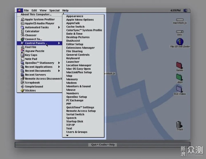 二十多年前的macOS是啥样？不用装机亲自体验_新浪众测