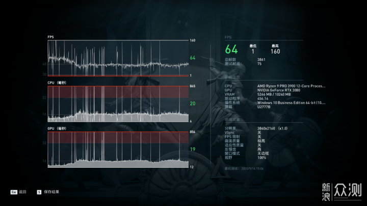 RTX3080 黑将显卡搭配 AMD 3900装机实测_新浪众测