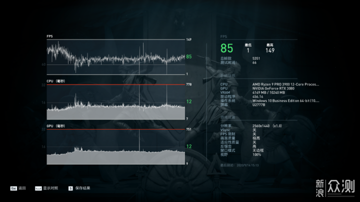 RTX3080 黑将显卡搭配 AMD 3900装机实测_新浪众测