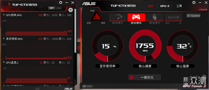 10块钱换来10%的性能提升，TUF-GTX1650-P_新浪众测