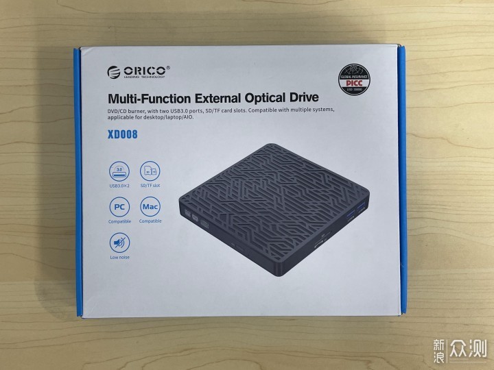 ORICO多功能外置刻录光驱可支持CD DVDU盘TFSD_新浪众测
