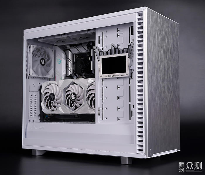 白色信仰主机，RTX 3090 HOF 装机展示_新浪众测