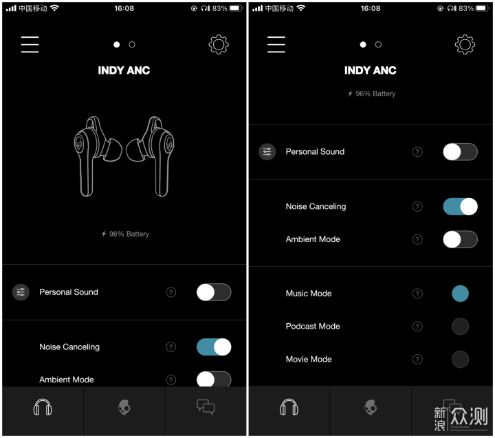 低音女王，Skullcandy主动降噪蓝牙耳机体验_新浪众测