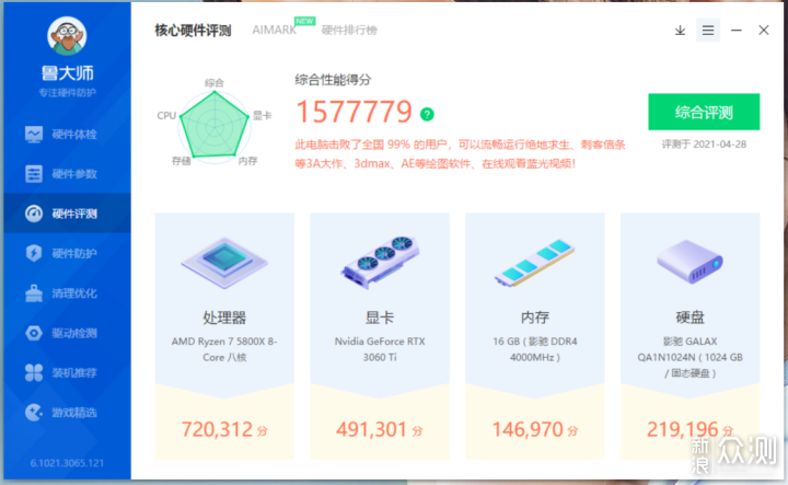 图样图森破，5800X配3060Ti只是组个监控电脑_新浪众测