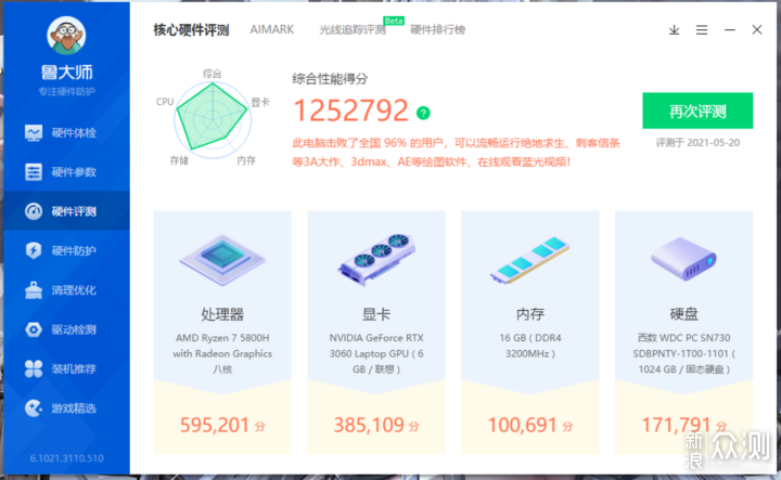 “Zen 3”模范生？ 拯救者R9000K 2021体验_新浪众测