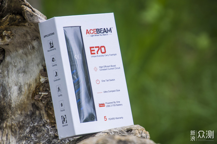 三高手电，高颜值高亮度高性能：ACEBEAM E70_新浪众测