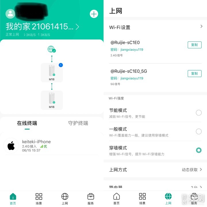 一键搞定全屋Wi-Fi 6信号——锐捷星耀M1_新浪众测