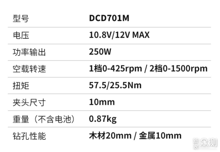 12V无刷锂电钻的佼佼者，得伟DCD701M使用评测_新浪众测