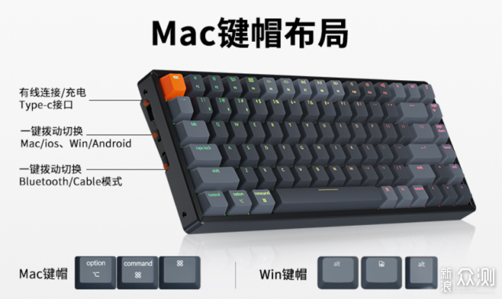 MAC和Windows都可以用，Keychron K2键盘体验_新浪众测