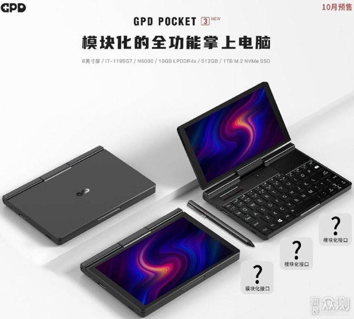 GPD Pocket3 Ultimate版 (Core i7-1195G7)（GPD Pocket 3