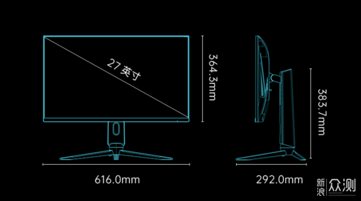 千元2K高刷屏，KTC H27T22电竞显示器_新浪众测