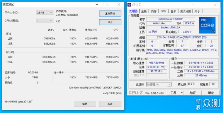 终结AMD YES？英特尔12代酷睿i7-12700KF测评_新浪众测