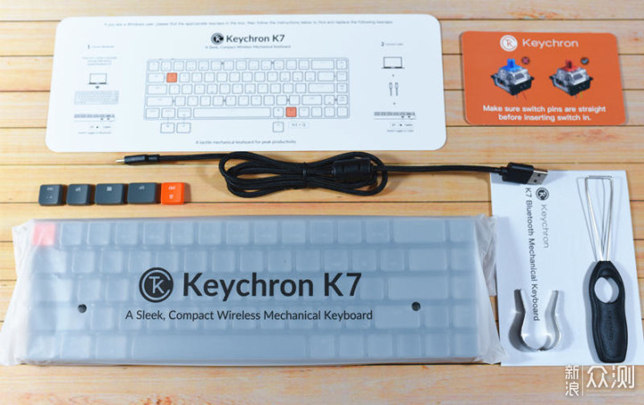 一款光看着就舒服的键盘-Keychron K7 RGB键盘_新浪众测