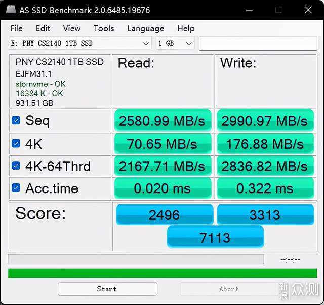 PNY CS2140 PCIE4.0 M.2  1T固态硬盘 评测_新浪众测