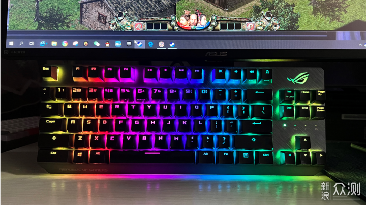 【外设开箱】ROG游侠NX TKL RGB游戏 机械键盘_新浪众测