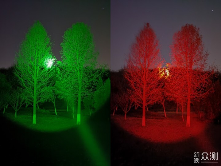 红白绿三色变光狩猎手电CYANSKY H5_新浪众测