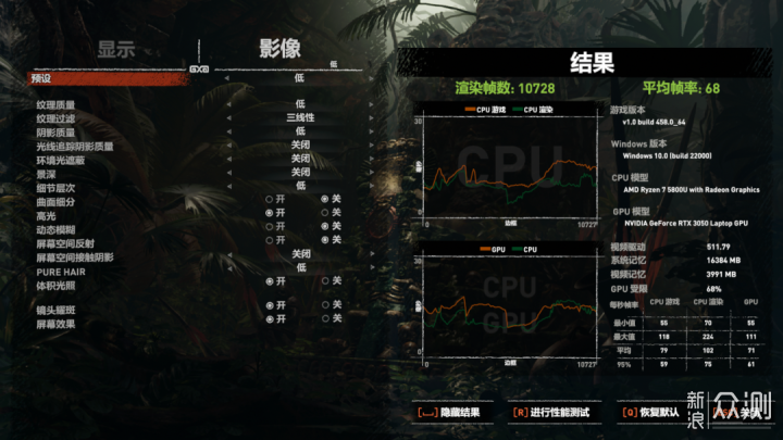 轻薄游戏本｜Acer 5800U 3050显卡 真实体验_新浪众测