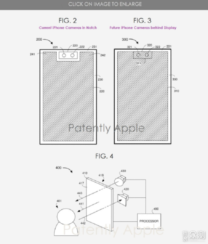 苹果iPhone屏下Face ID专利已公布_新浪众测