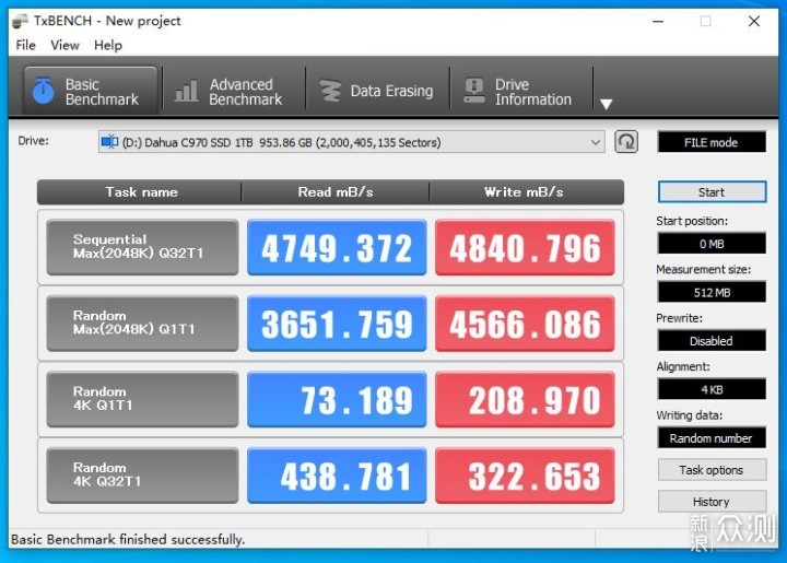 PCIE4.0+2000TBW，大华C970 1TB固态硬盘试玩_新浪众测