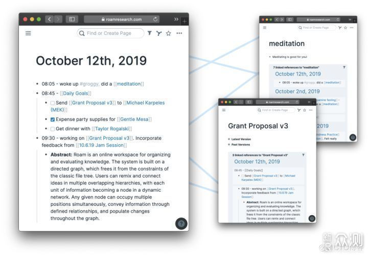 双链笔记软件评测:Roam Research. Obsidian. _新浪众测