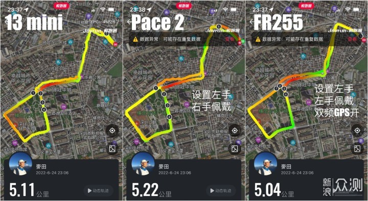 佳明FR255 VS 高驰Pace2，跑表入门怎么选？_新浪众测