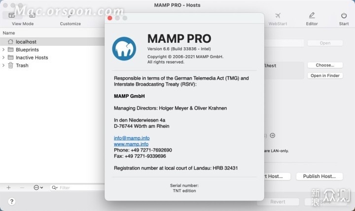 专业的PHP/MySQL开发环境：MAMP Pro for Mac_新浪众测